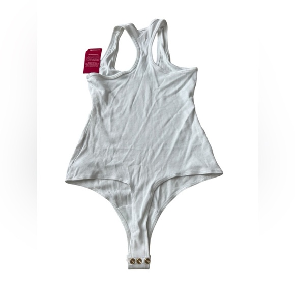 NWT Commando Women’s Luxury Rib Racerback Tank Bodysuit in White in size XS - Picture 3 of 5